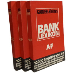 Gablers Kleines Banklexikon A-F + G-P + Q-Z --- 3 volumes