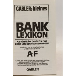 Gablers Kleines Banklexikon A-F + G-P + Q-Z --- 3 volumes