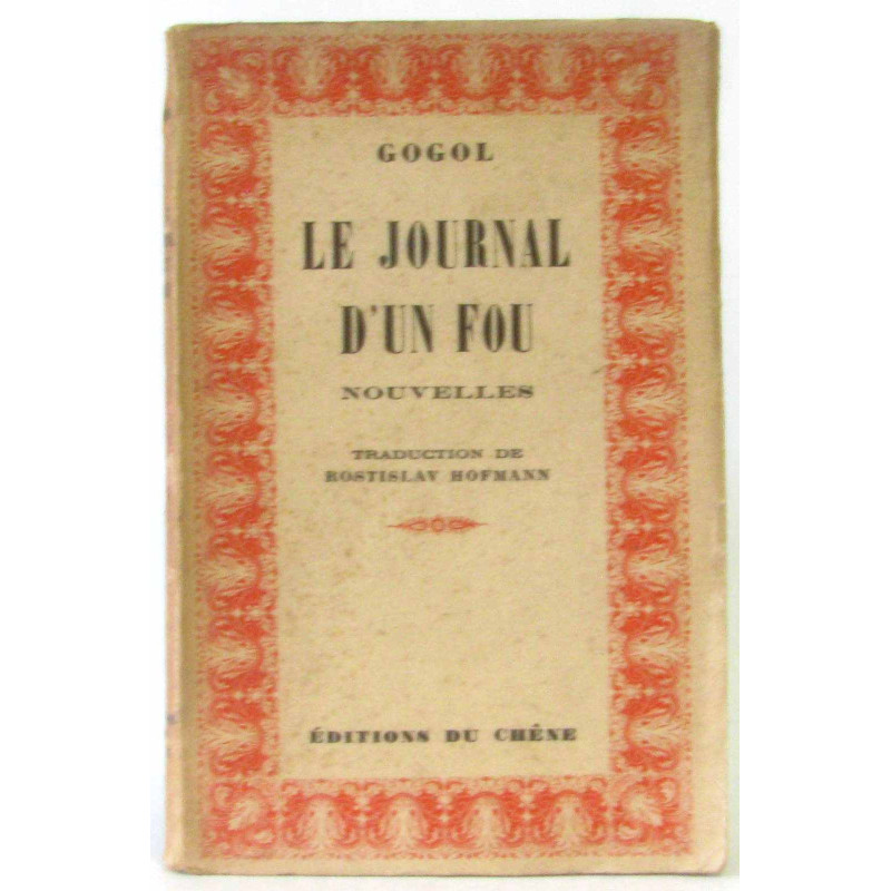 Le journal d'un fou - Introduction de M. Hofmann - Traduction de...