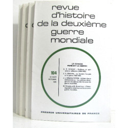 Revue d'histoire de la deuxième guerre mondiale. N°...