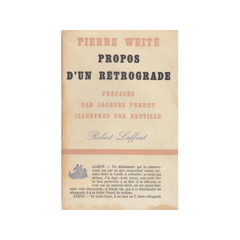 Propos d'un rétrograde