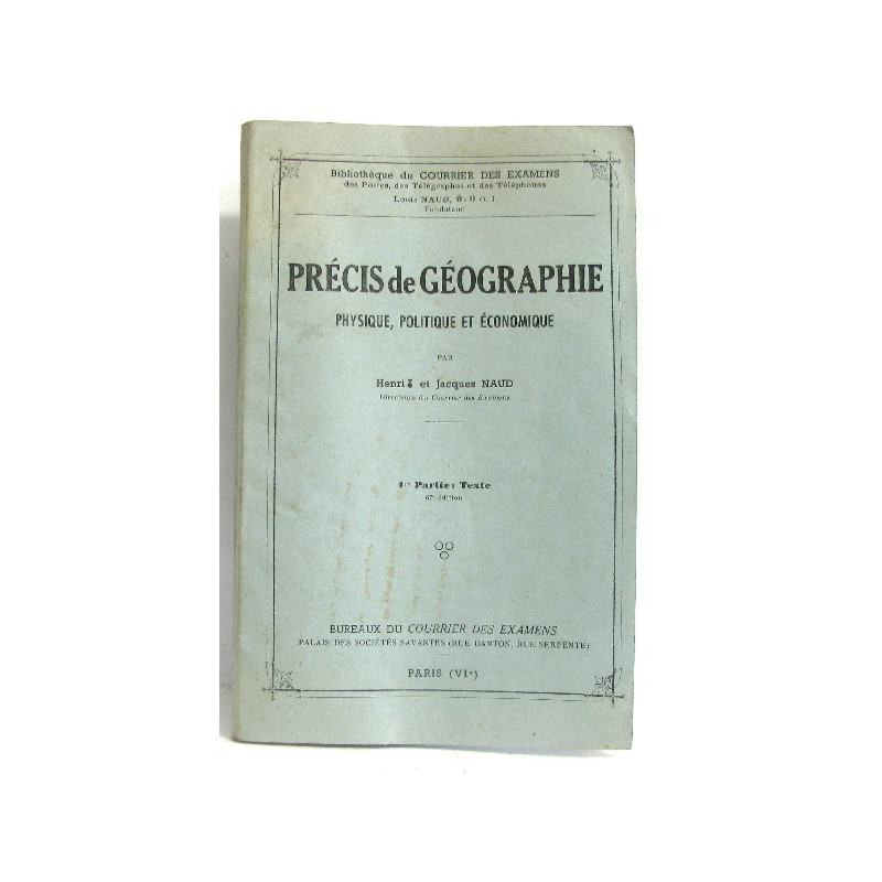 Précis de géographie physique politique et économique