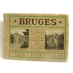 Bruges histoire monuments Guide-plan. Porte d'Ostende et Porte...