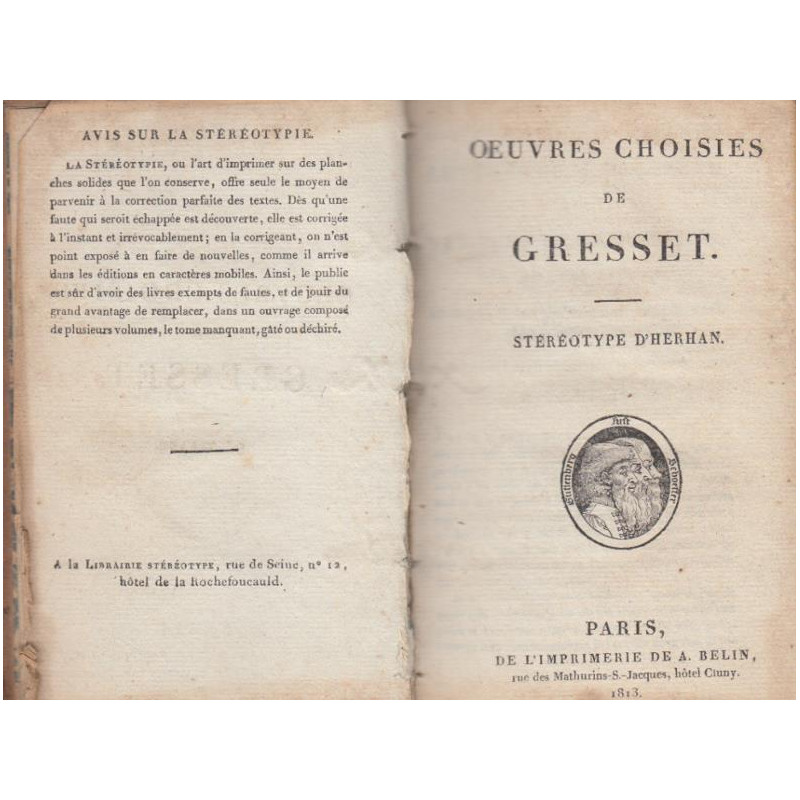 Oeuvres choisis - stéréotype d'herhan