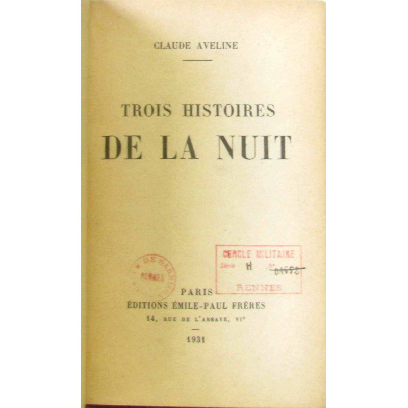 Trois histoires de la nuit