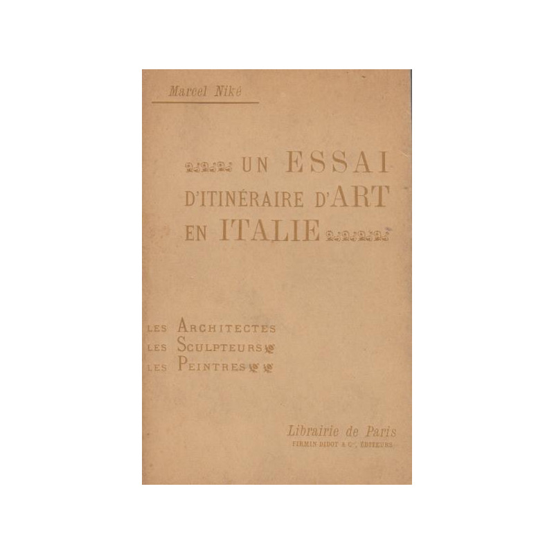 Un essai d'itinéraire d'art en italie - les architectes les...