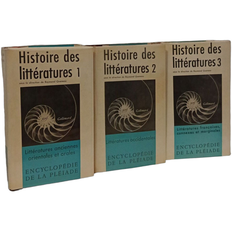 Histoire des littératures 1
