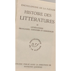 Histoire des littératures 1
