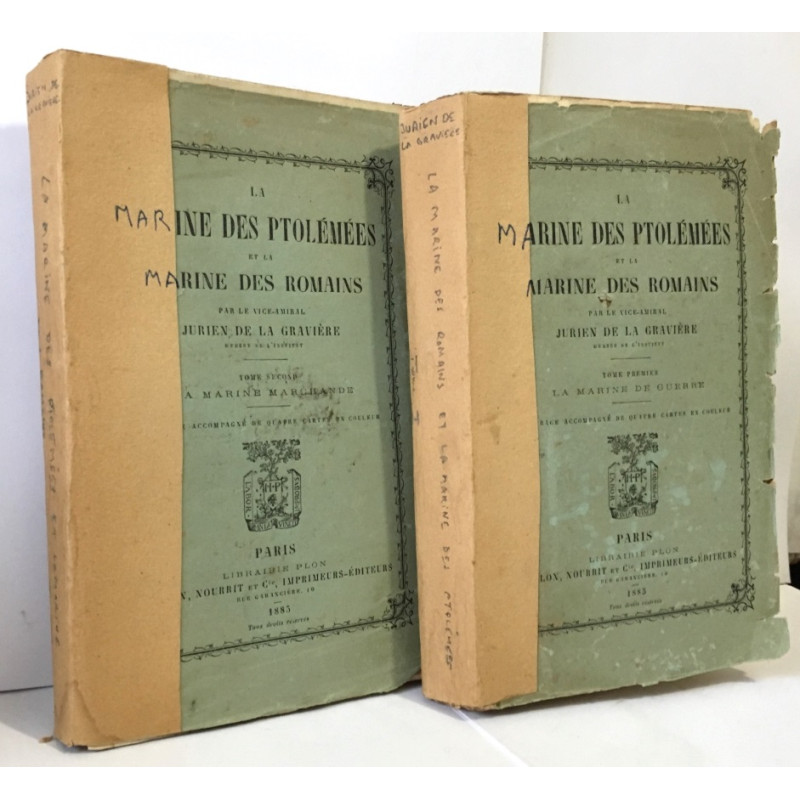 La marine des ptolémées et la marine de romains tome premier la...