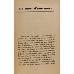 La mort d'une mère