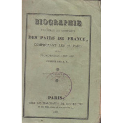 Biographie des paris de france comprenant les 76 paris de la...