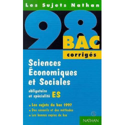 Sciences économiques et sociales - Obligatoire et spécialité ES...