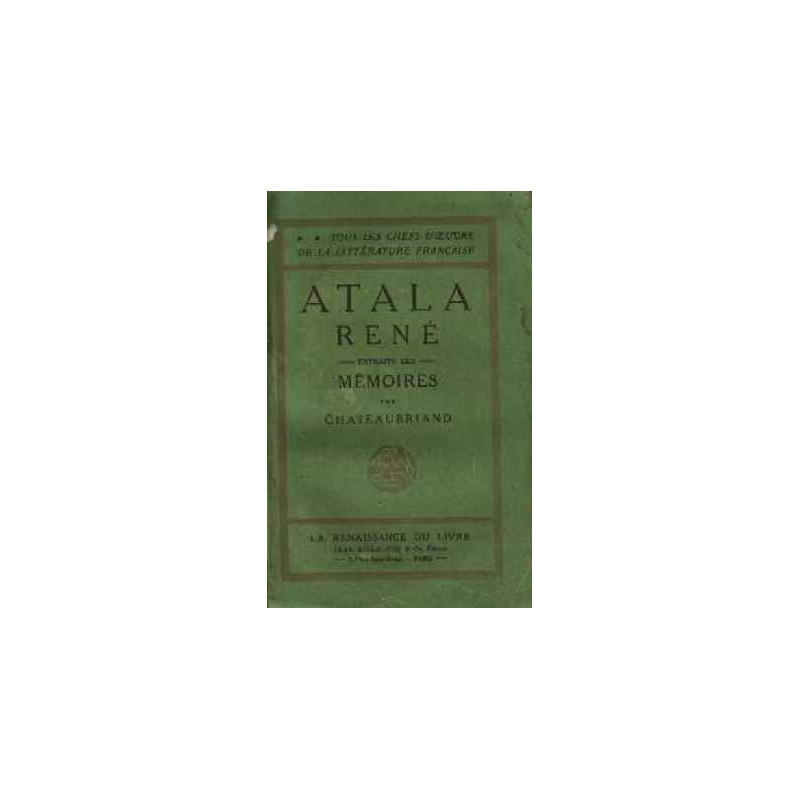 Atala René extraits des mémoires