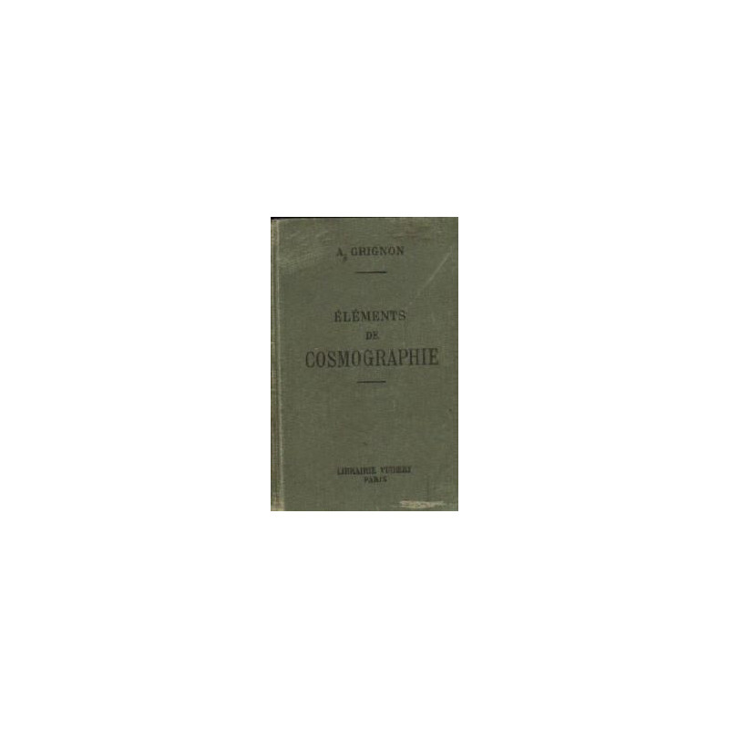 Elements de cosmographie
