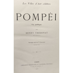 Pompéï - vie publique - 77 gravures un plan - les villes d'art...