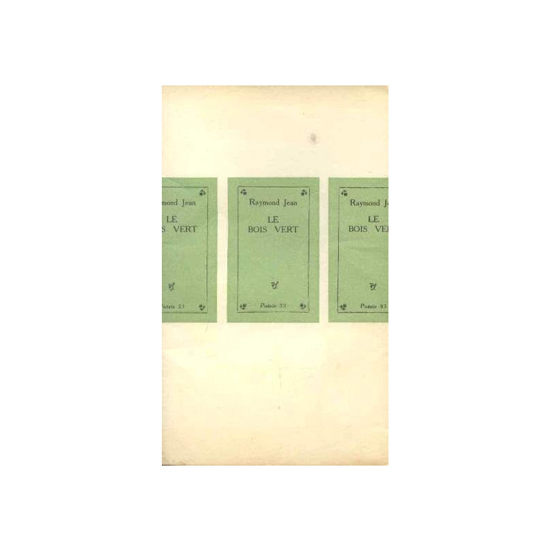 Le bois vert avec un dessin de l'auteur