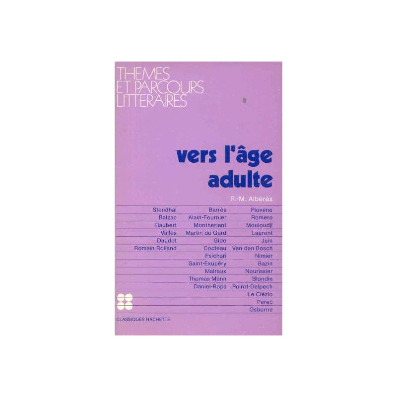 Vers l'âge adulte