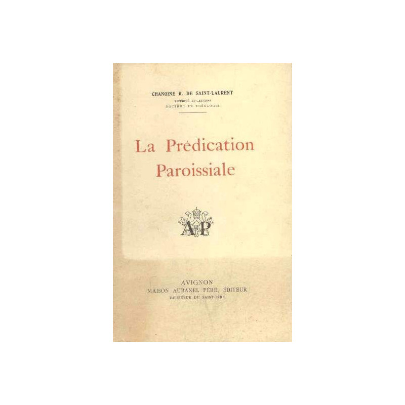 La Prédication paroissiale