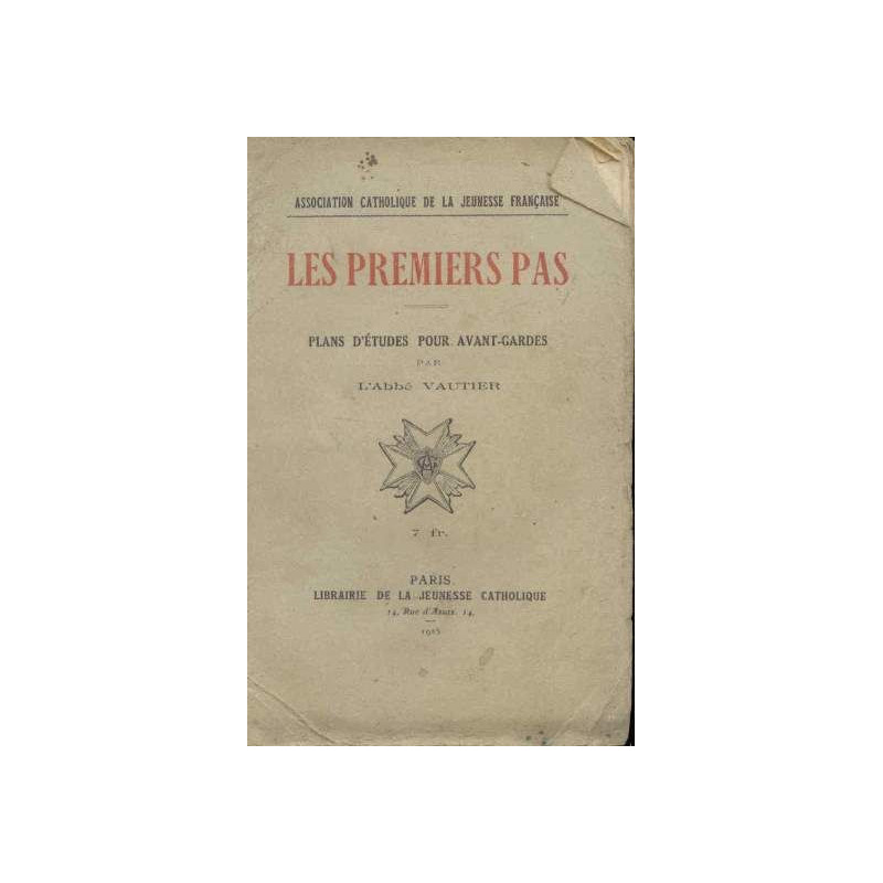 Les premiers pas, Plans d'étude pour avant-gardes