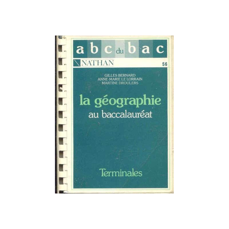 Géographie baccalauréat