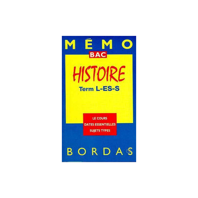 Histoire Term L-ES-S