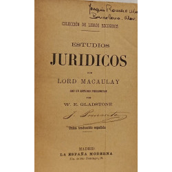 Estudios jurídicos Tome 1