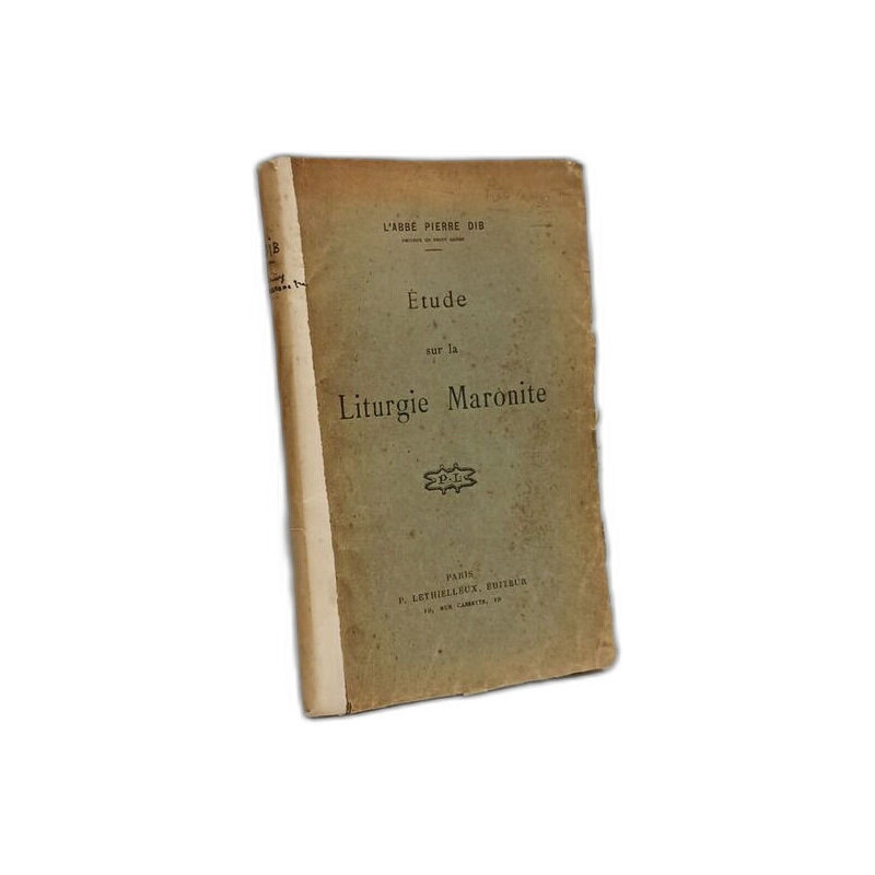 Étude sur la Liturgie Maronite