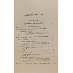 La littérature anglaise du Moyen Âge (500-1500)