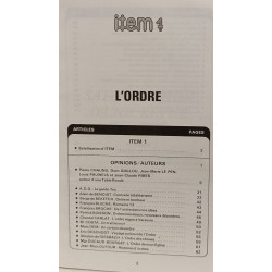 Item: Revue d'opinion libre