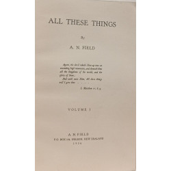 All These Things Volume 1