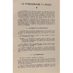 La pyrogravure des objets en bois brut