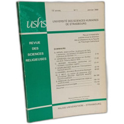 Revue des sciences religieuses - n°1 - 1999 - 73e année