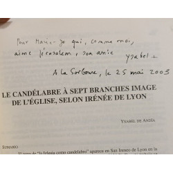 Le candélabre à sept branches image de l'Eglise selon Irénée de Lyon