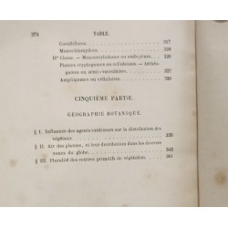 Botanique et physiologie végétale