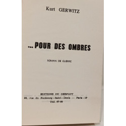 Pour des ombres