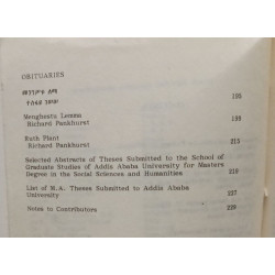 Journal of Ethiopian Studies - VOL. XXI --- November 1988