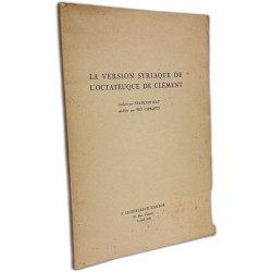La version syriaque de l'Octateuque de Clément