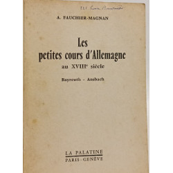 Les petites cours d'Allemagne au XVIIIe siècle