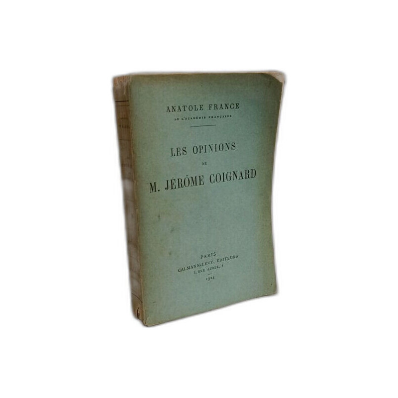 Les opinions de M. Jérôme Coignard