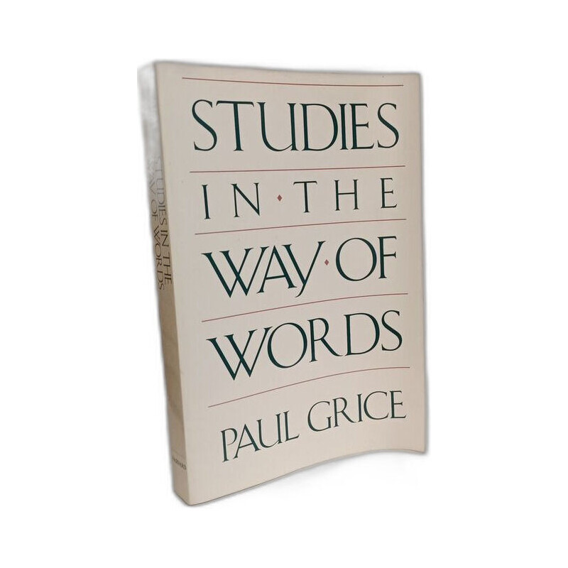 Studies in the Way of Words (Paper)