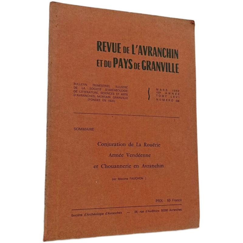 Revue de l'Avranchin et du Pays de Granville Tome 66