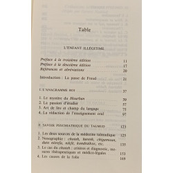 L'enfant illégitime. suivi de Lacan et le judaïsme: Sources...