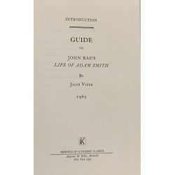 Introduction to John Rae's Life of Adam Smith