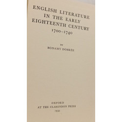 English Literature in the Early Eighteenth Century 1700-1740
