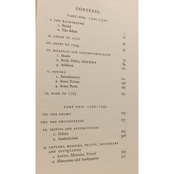 English Literature in the Early Eighteenth Century 1700-1740