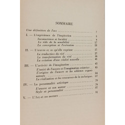 L'œuvre d'art et l'imagination