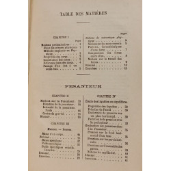 Éléments de physique (pesanteur chaleur)