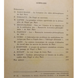Recherches internationales à la lumière du marxisme. Sur le jeune...