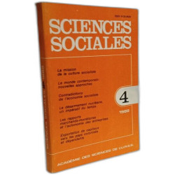 Sciences Sociales - N°4 --- 1988