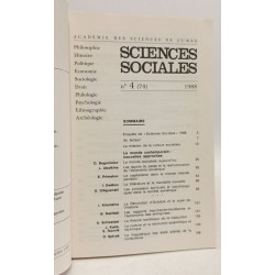 Sciences Sociales - N°4 --- 1988